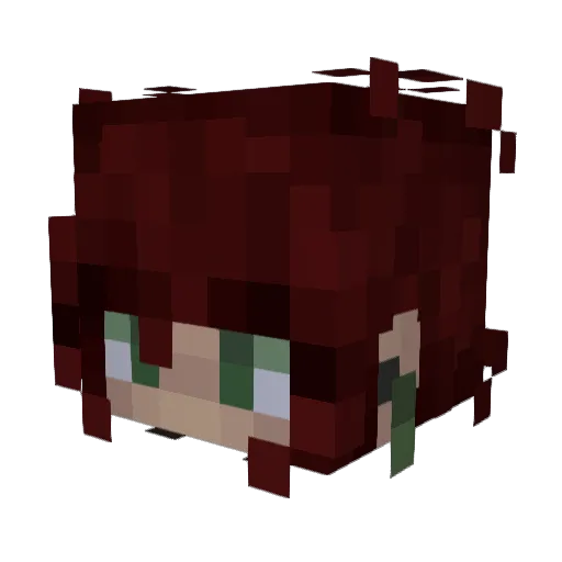 soroniiii Minecraft avatar head, 3D render