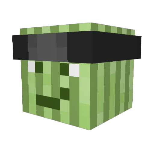 sorrendc Minecraft avatar head, 3D render