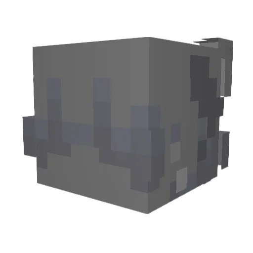 sorriess Minecraft avatar head, 3D render
