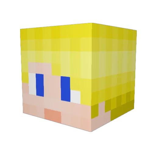 sorrowful_shot Minecraft avatar head, 3D render