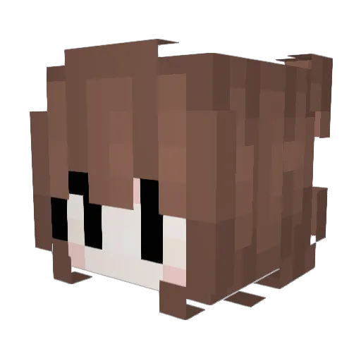 sorrowny Minecraft avatar head, 3D render