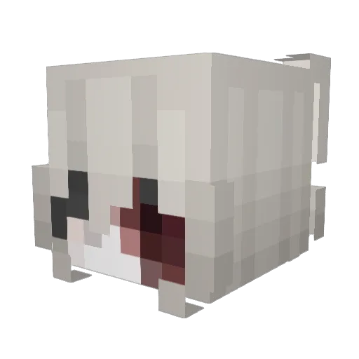 sorrowwfull Minecraft avatar head, 3D render