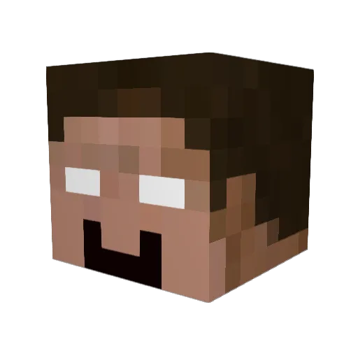 sorrox Minecraft avatar head, 3D render