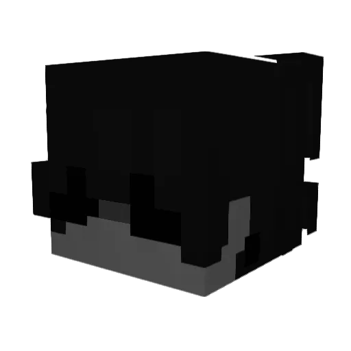 sorryfull Minecraft avatar head, 3D render