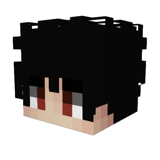 sorrykkim Minecraft avatar head, 3D render
