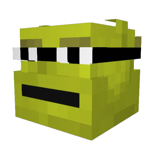 sorrymaD Minecraft avatar head, 3D render