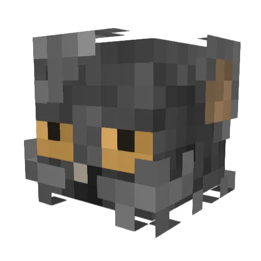 sort_of_rat Minecraft avatar head, 3D render