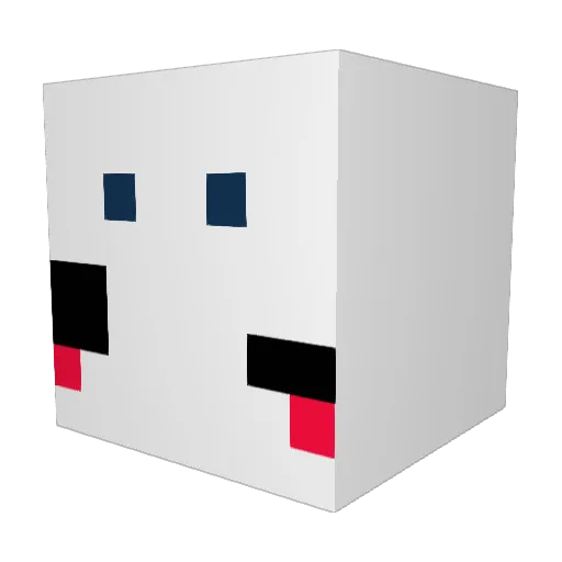 sortamoldy Minecraft avatar head, 3D render