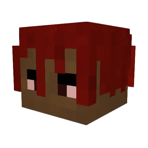 sortear Minecraft avatar head, 3D render