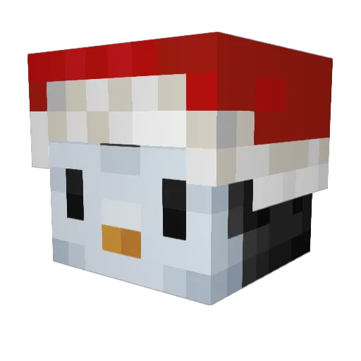 sortinghat7 Minecraft avatar head, 3D render