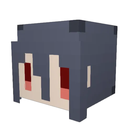 sortraru Minecraft avatar head, 3D render