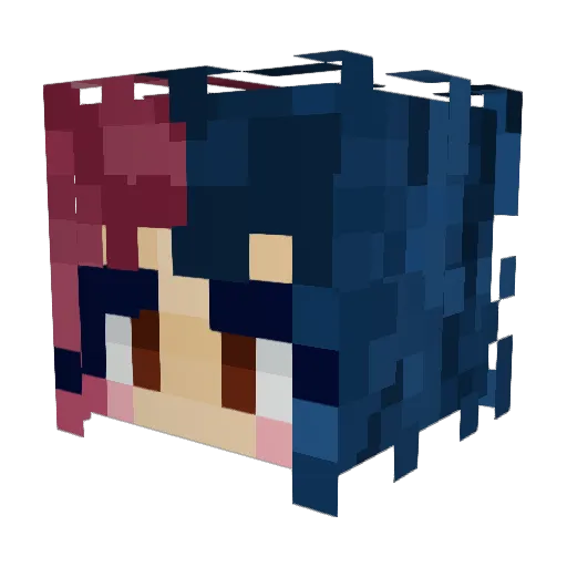 sorvidalia Minecraft avatar head, 3D render