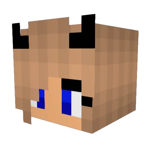 sory447 Minecraft avatar head, 3D render