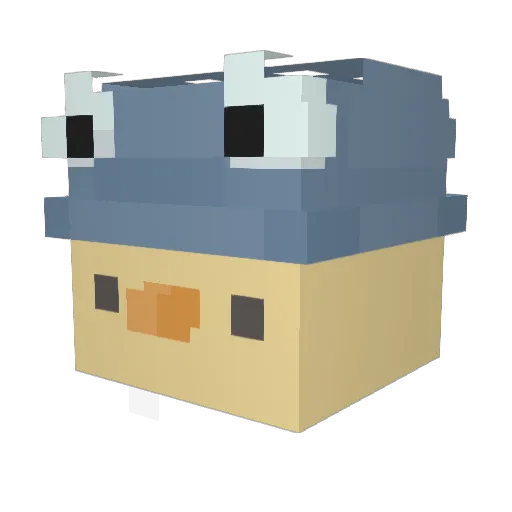 soryzinhaa Minecraft avatar head, 3D render