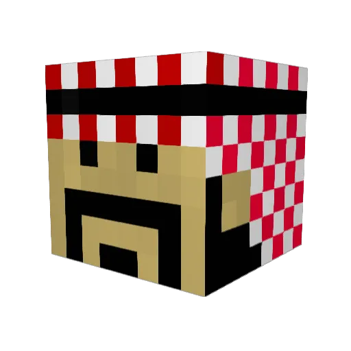 sos9997176 Minecraft avatar head, 3D render