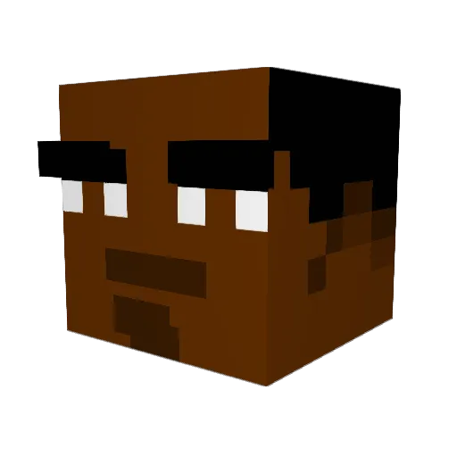 sosa18 Minecraft avatar head, 3D render
