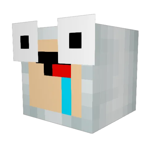 sosa_derp Minecraft avatar head, 3D render