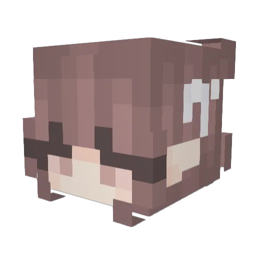 sosat Minecraft avatar head, 3D render