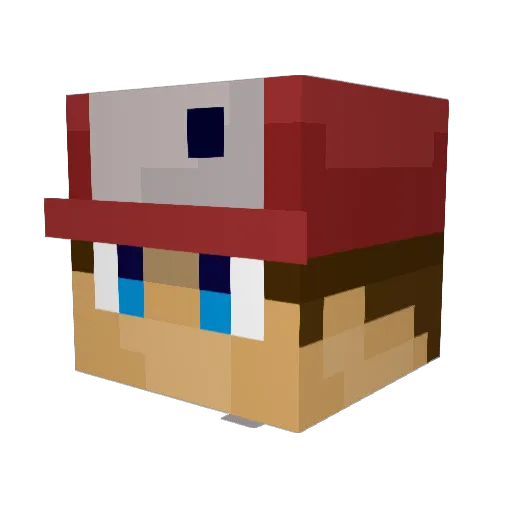 soshiiiiii Minecraft avatar head, 3D render