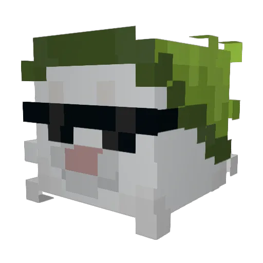 sosmi Minecraft avatar head, 3D render
