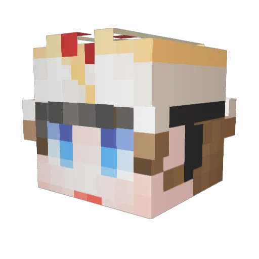 soso12_ Minecraft avatar head, 3D render