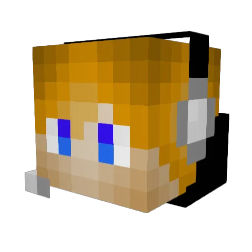soso_le_fou Minecraft avatar head, 3D render