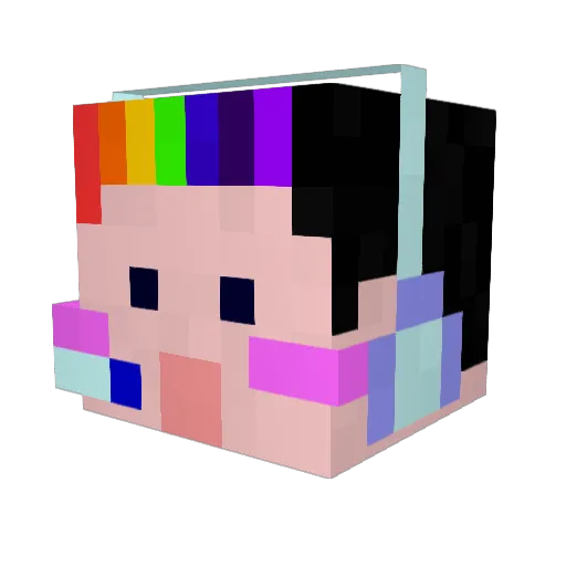 sosojs Minecraft avatar head, 3D render