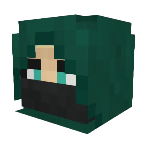 sosopirate2 Minecraft avatar head, 3D render
