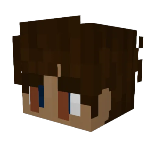 sossabr Minecraft avatar head, 3D render