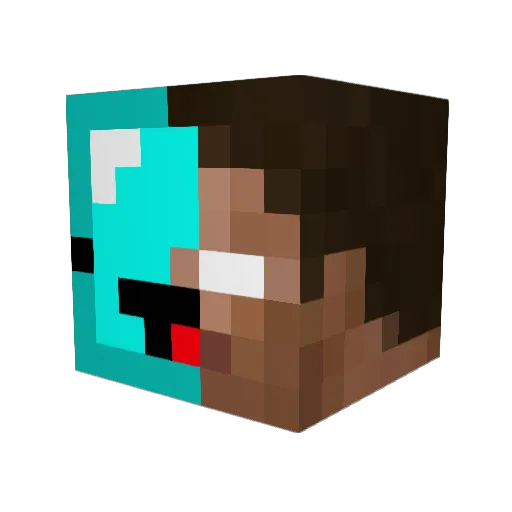 sosseballe Minecraft avatar head, 3D render