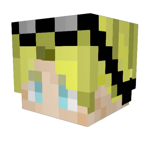 sota321 Minecraft avatar head, 3D render