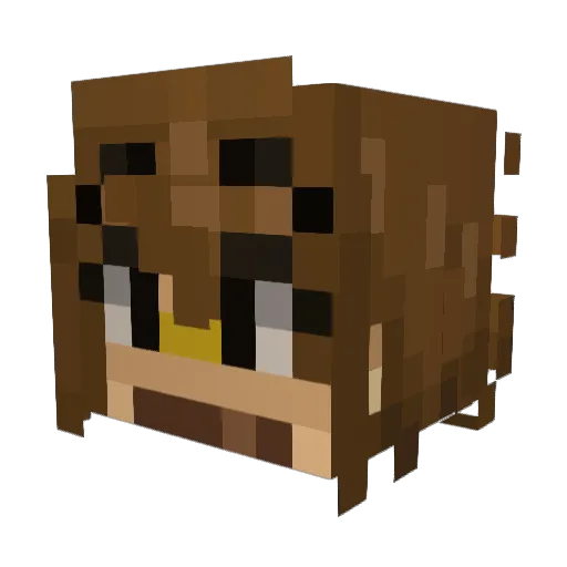 sotak Minecraft avatar head, 3D render