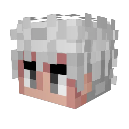 sotensi Minecraft avatar head, 3D render