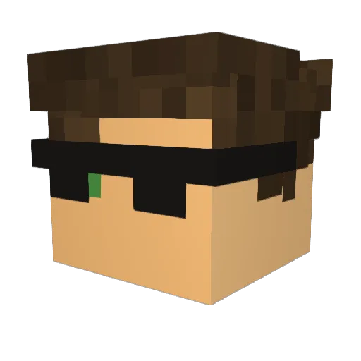 sotjovle Minecraft avatar head, 3D render