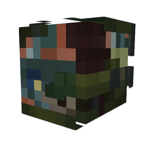 sotokopp Minecraft avatar head, 3D render
