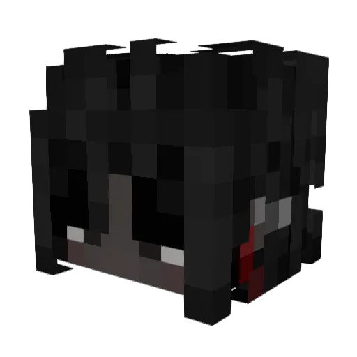 sotto_ Minecraft avatar head, 3D render