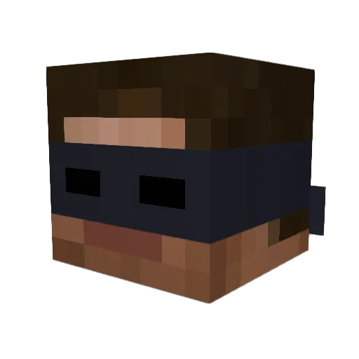 souCASADO Minecraft avatar head, 3D render