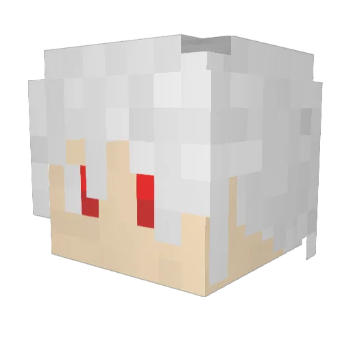 sou_air Minecraft avatar head, 3D render