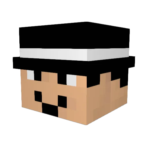 souba46 Minecraft avatar head, 3D render