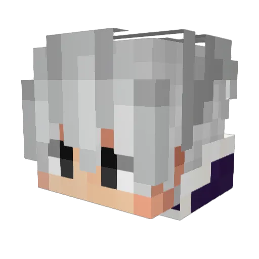 soudavid Minecraft avatar head, 3D render