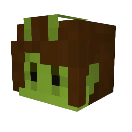 soughtleaf Minecraft avatar head, 3D render