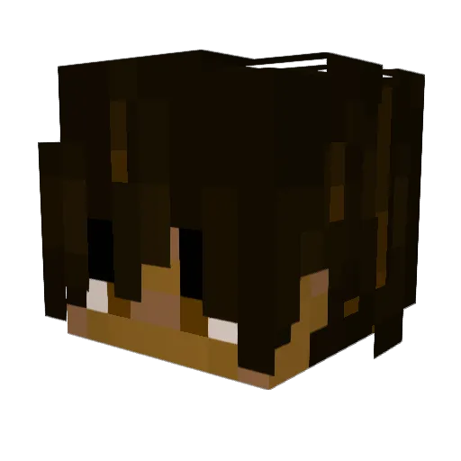 sougomi Minecraft avatar head, 3D render