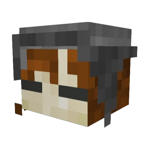 soukev Minecraft avatar head, 3D render