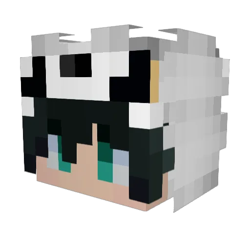 soukkuan Minecraft avatar head, 3D render
