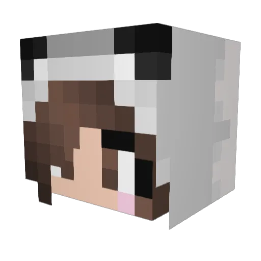 soul18 Minecraft avatar head, 3D render