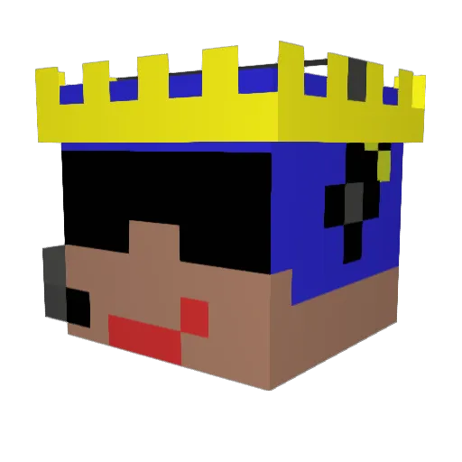 soul_warrior_ Minecraft avatar head, 3D render