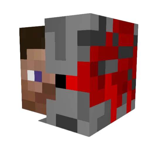 soulfx1 Minecraft avatar head, 3D render