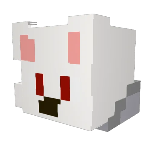 soulgu Minecraft avatar head, 3D render