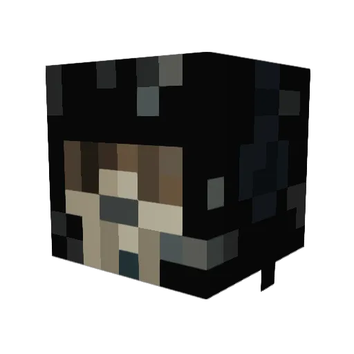 soulriper Minecraft avatar head, 3D render