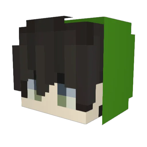 soulsaintz Minecraft avatar head, 3D render